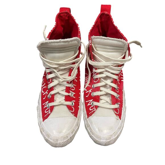 Converse Chuck Taylor UNT1TL3D Hi Not A Chuck Red Sneakers Men's Size 9 - Picture 1 of 6